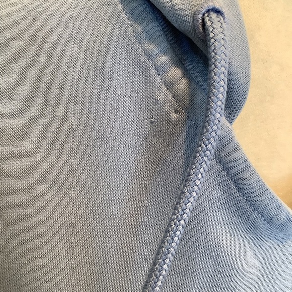 Athleta Women's Blue Hoodie Top Size Small Pullover Drawstring Hood - Picture 2 of 10